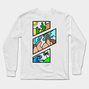 Simple line art Long Sleeve T-Shirt